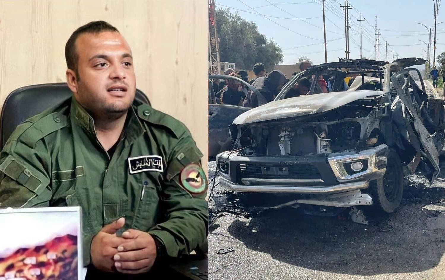 Sherzad Shamo Qassim, a PKK-affiliated security official, was killed in a suspected Turkish drone attack in Shingal on March 1, 2023. Photos: PKK media