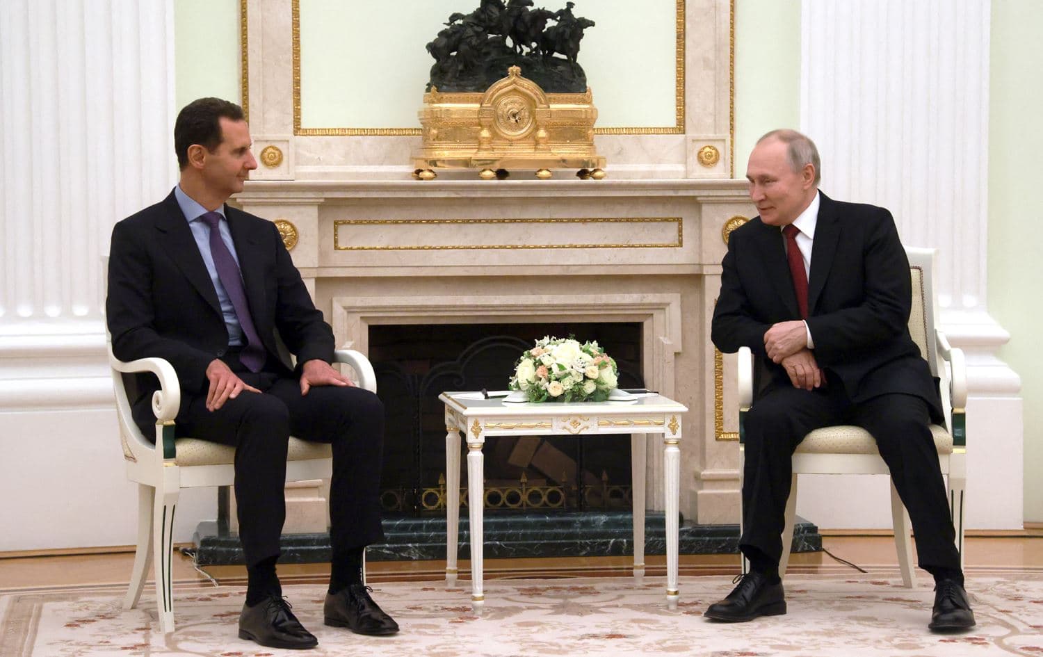 Putin hails Assad ties at talks with Turkey mend brewing