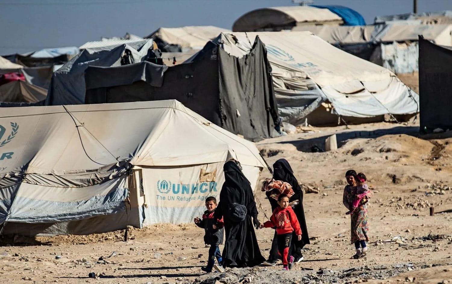 The camp of al-Hol in northeast Syria (Rojava). Photo: Delil Souleiman/AFP