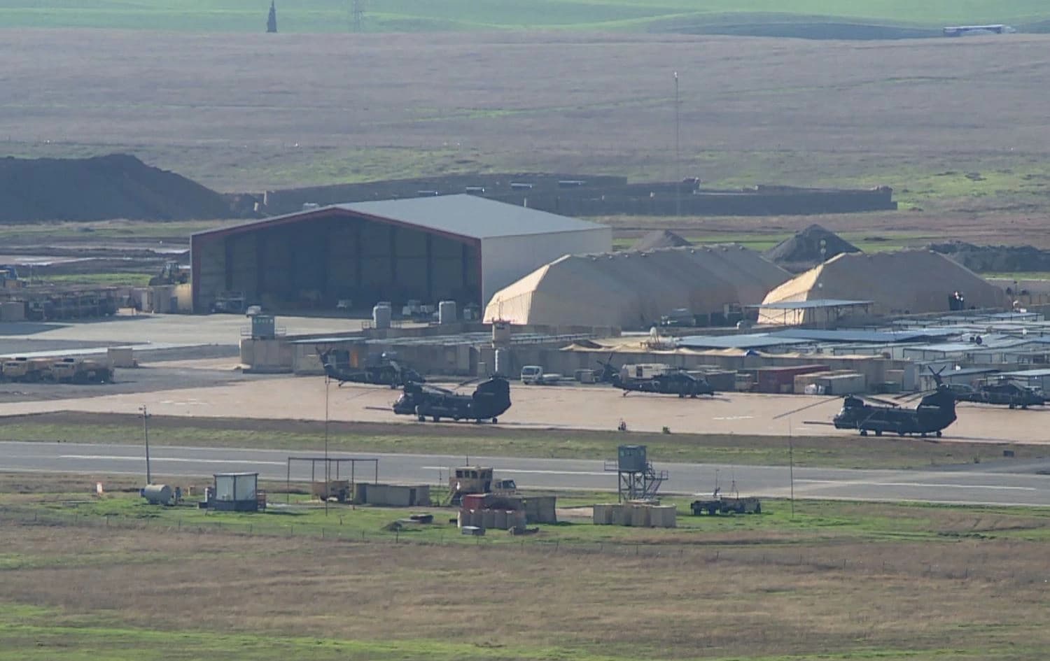 Harir airbase in Erbil. Photo: Rudaw/screengrab