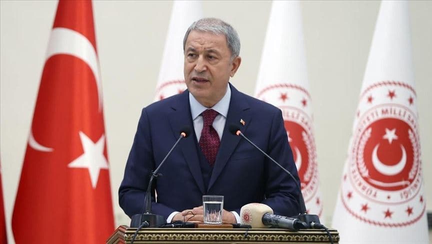 Turkish Defence Minister Hulusi Akar. Photo: file/AA