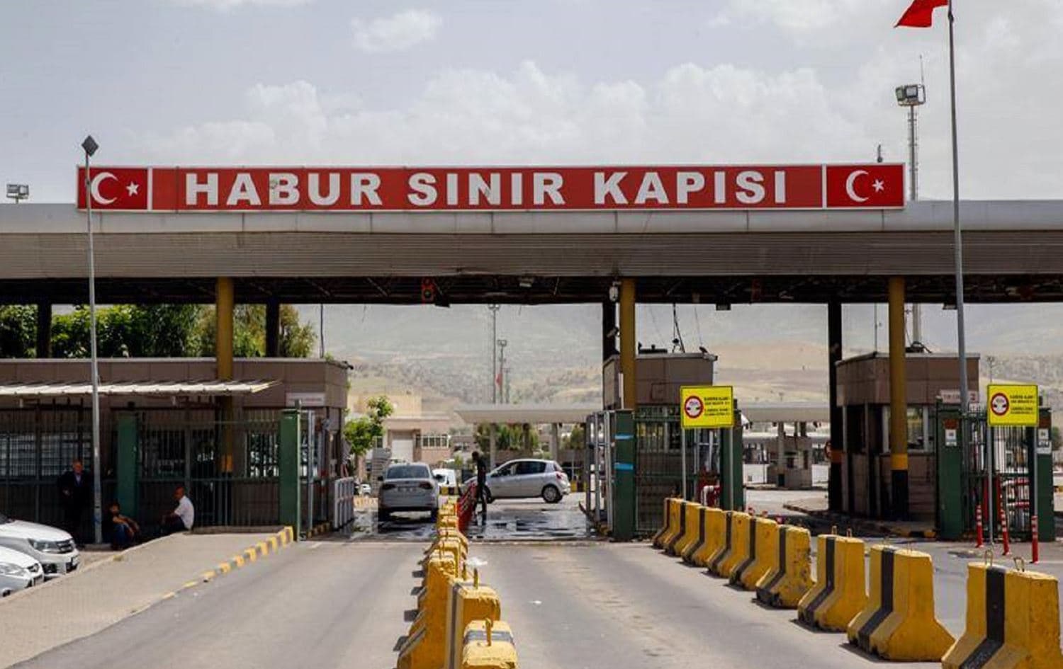 The Ibrahim Khalil border crossing as seen from Turkey. Photo: AA