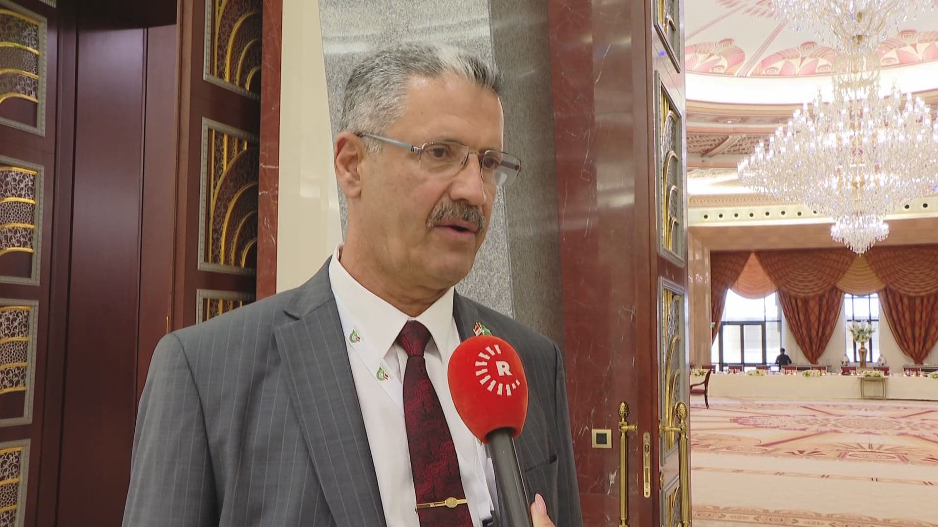 Iraqi Oil Minister Hayyan Abdul Ghani speaking to Rudaw in Jeddah on May 25, 2023. Photo: Rudaw