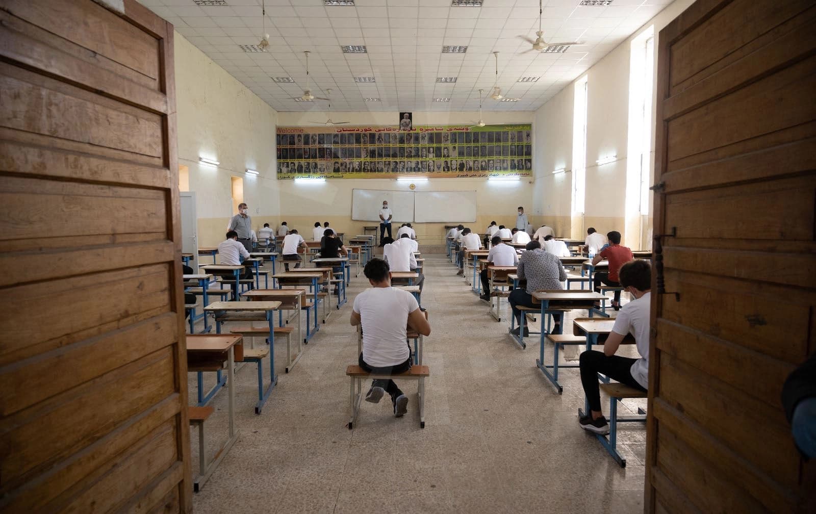 تاقیکردنەوەی قوتابییانی پۆلی 12. وێنە: بڵند تاهیر - رووداو
