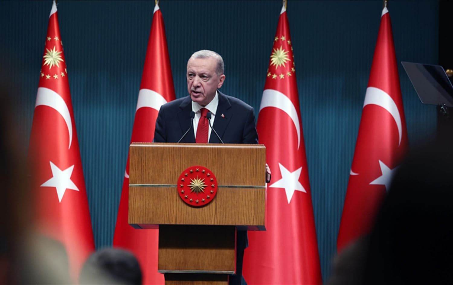 رجب طيب أردوغان خلال إلقائه لكلمة - الصورة/AA