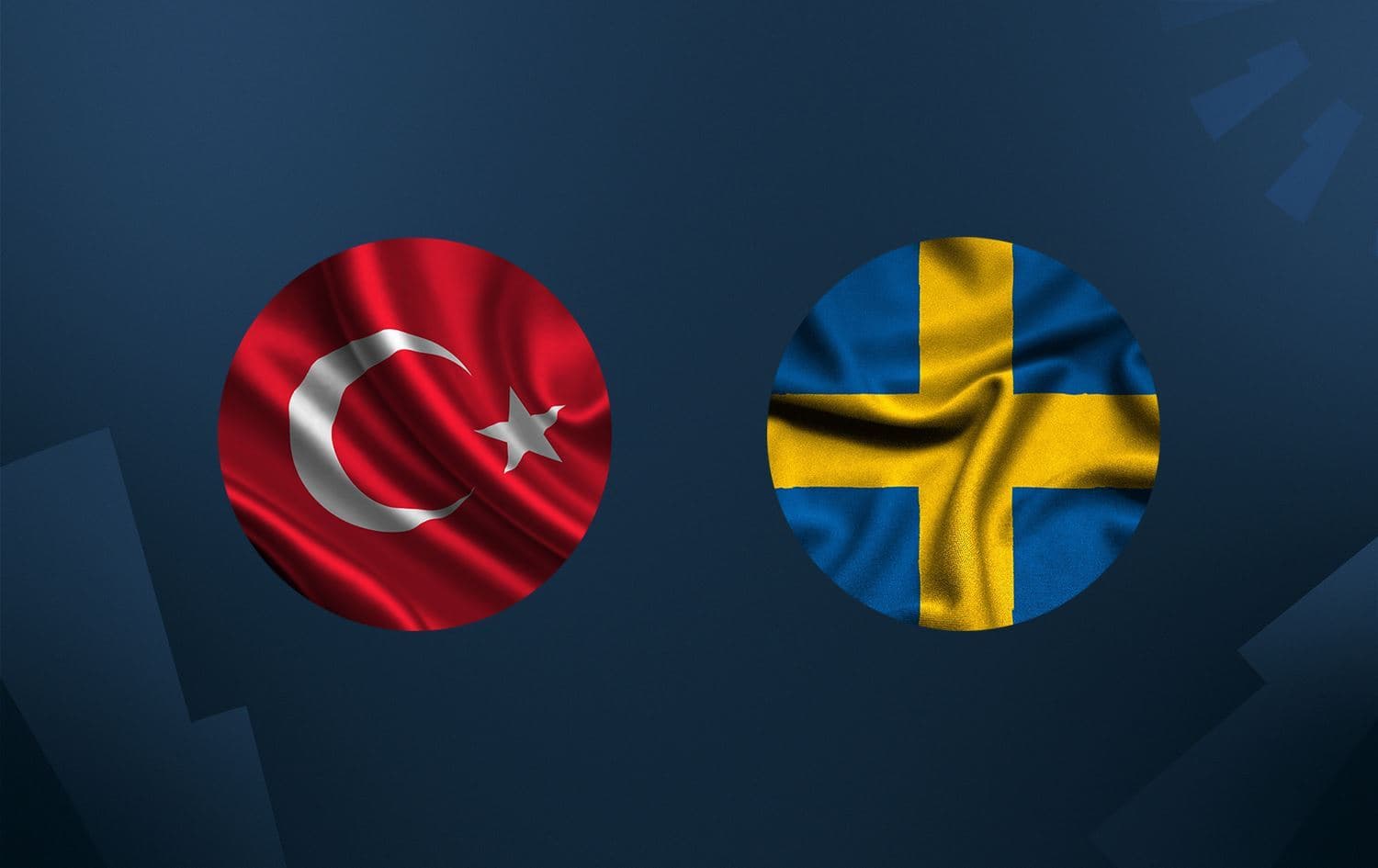 Flags of Turkey and Sweden. Graphic: Rudaw