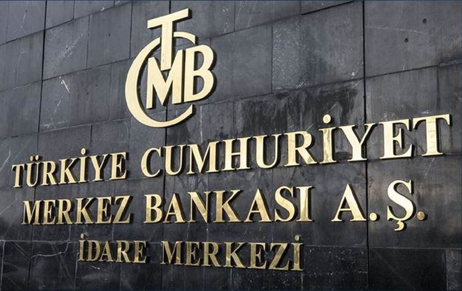 Logo of the Turkish Central Bank infront of its headquarters in Ankara. File photo: AA