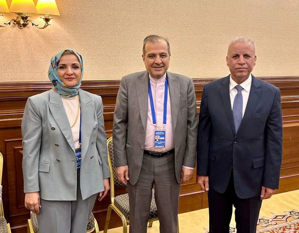 لقاء السفير العراقي بروسيا قحطان خلف ومساعد وزير الخارجية الإيراني علي أصغر حاجي