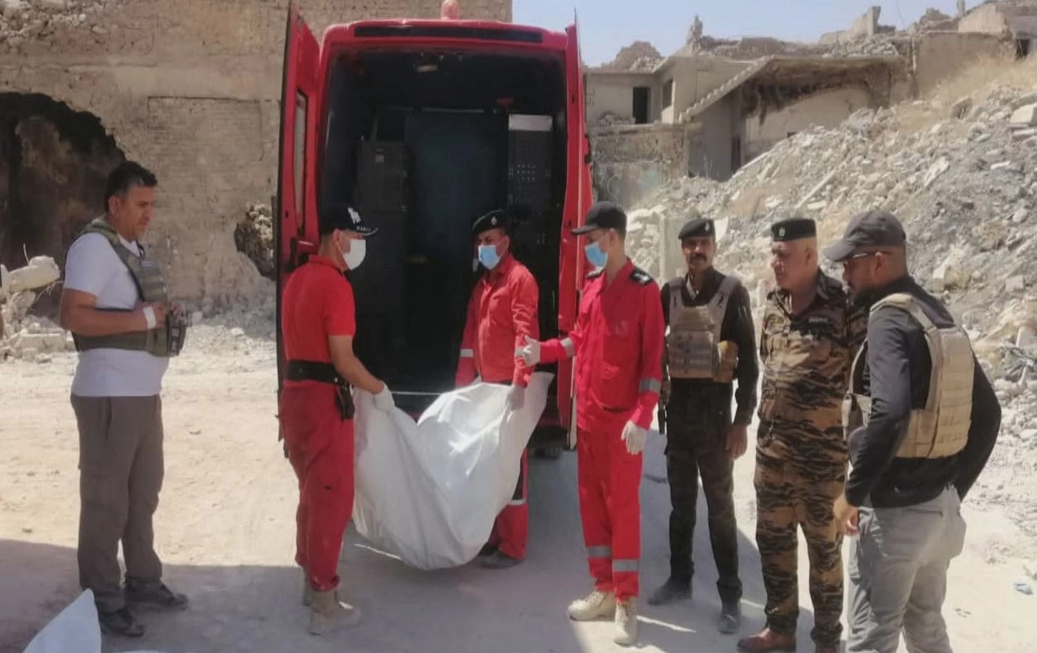 Dema veguhastina termên ku li navçeya Meydan a Mûsilê hatibûn dîtin.