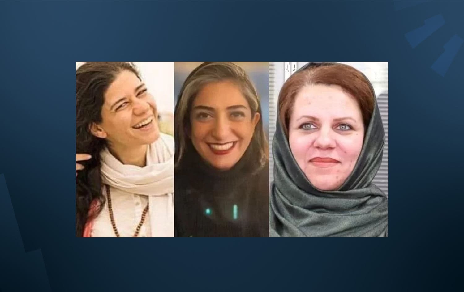 ئەو سێ ژنە رۆژنامەڤانەی دادگایی کراون. 