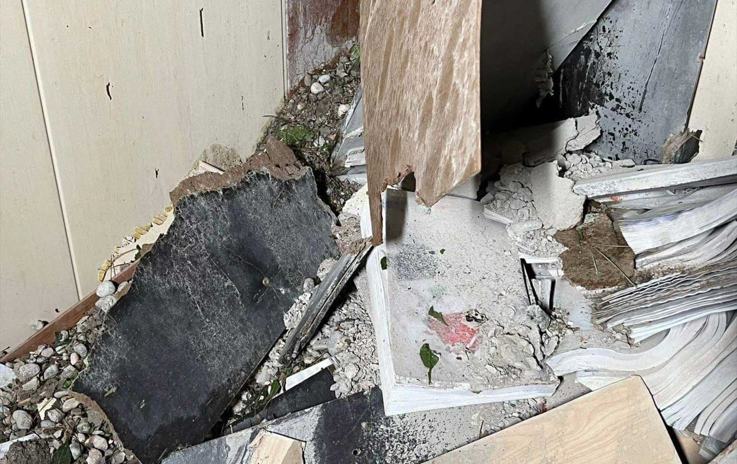 The aftermath of the drone attack on Iraqi border guards in Zakho on July 5, 2023. Photo: CTD 