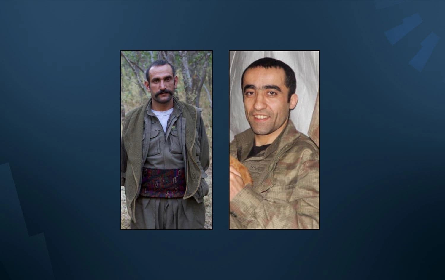 وێنەی ئەو دوو گەریلایەی بە برینداری کەوتوونەتە دەست هێزەکانی تورکیا
