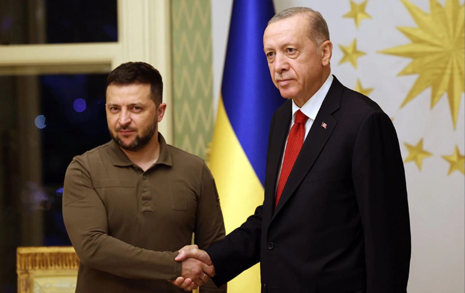 Ukrainian President Volodymyr Zelensky (left) with Turkish President Recep Tayyip Erdogan in Istanbul on July 7, 2023. Photo: handout/Turkish presidency