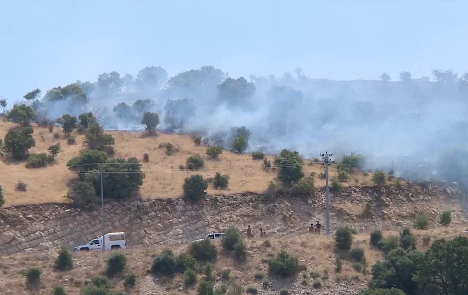 دیمەنێک لە ئاگرەکەی چیای ئەزمڕ. وێنە: رووداو