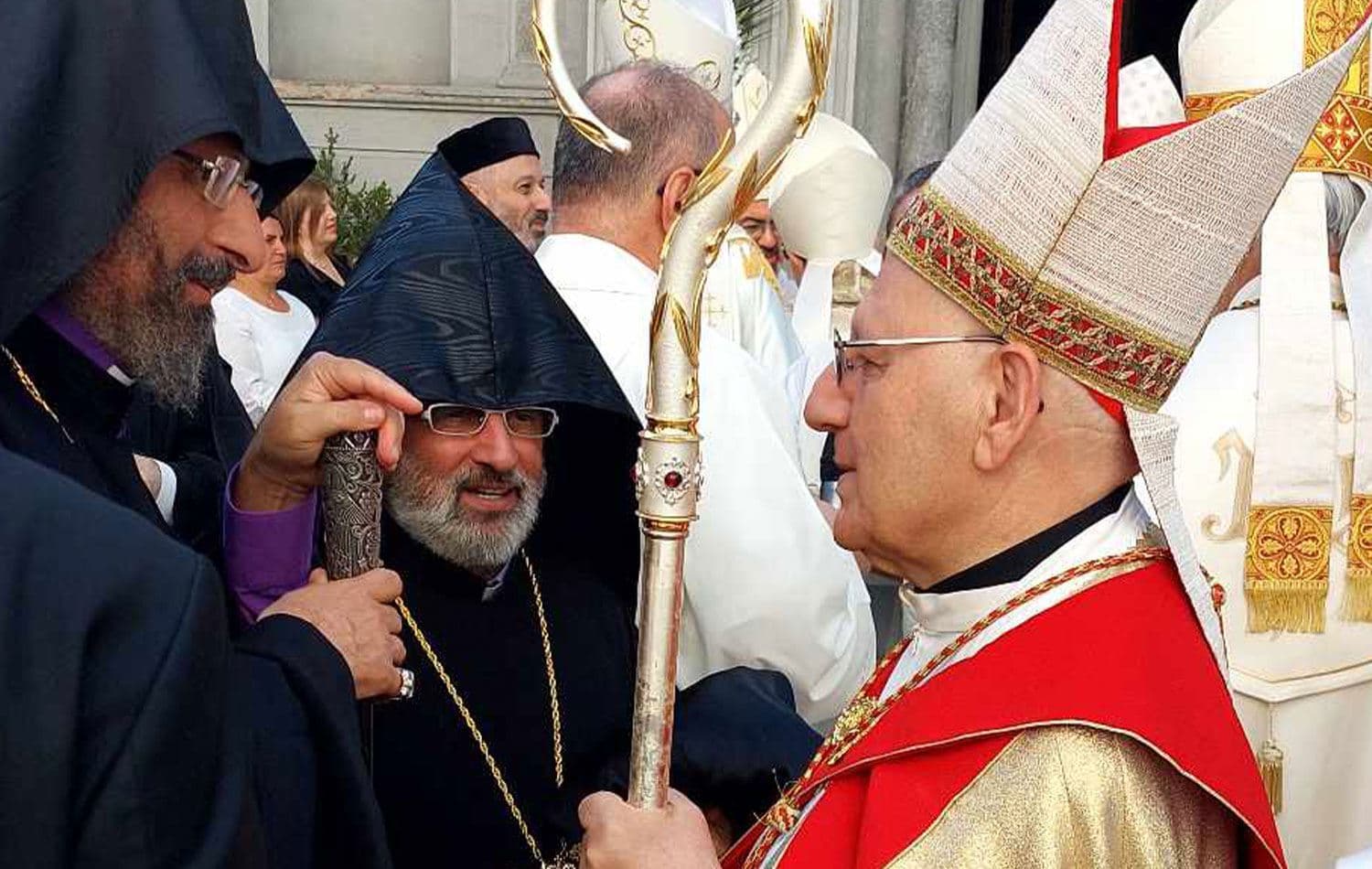 Merasîma olî ya destbikarbûna Serpîskoposê nû yê Keldanî li Dêra Saint Esprit a Stenbolê. Wêne: Omer Sonmez / Rûdaw 