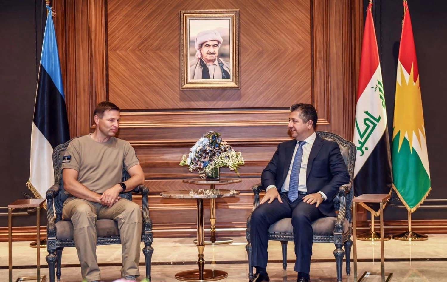 Wezîrê Parastinê yê Estonyayê û Serokwezîrê Herêma Kurdistanê