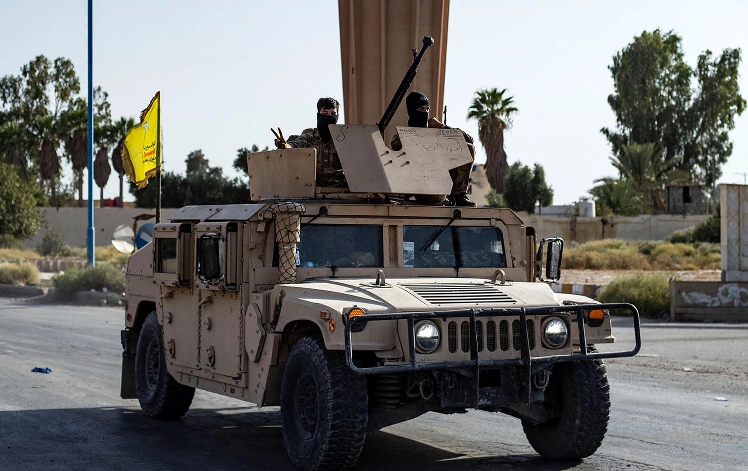 SDF fighters in Deir ez-Zor in September 2023. Photo: AFP/file