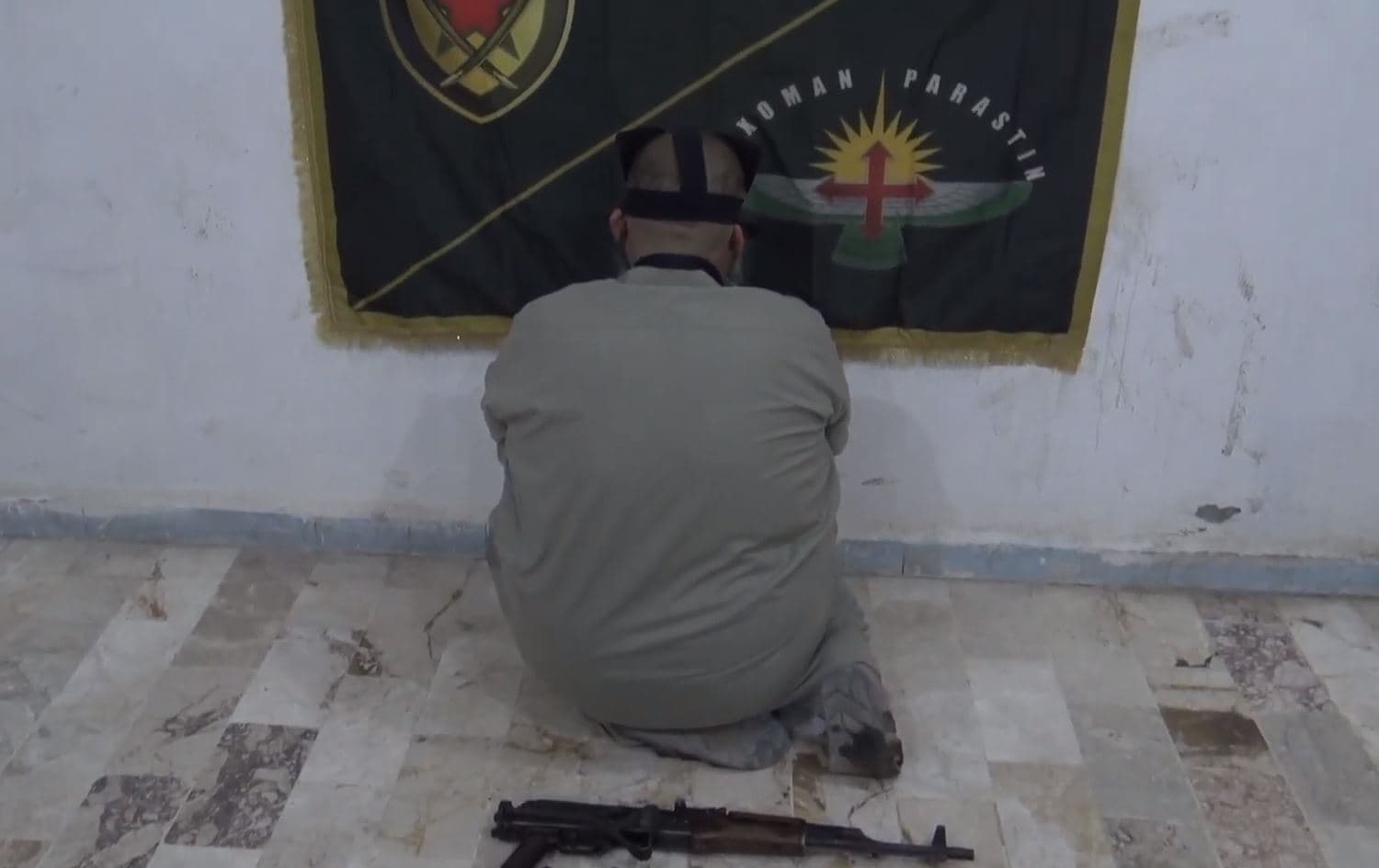 Suspected ISIS emir arrested by SDF in Raqqa, Syria on September 7, 2023. Photo: SDF