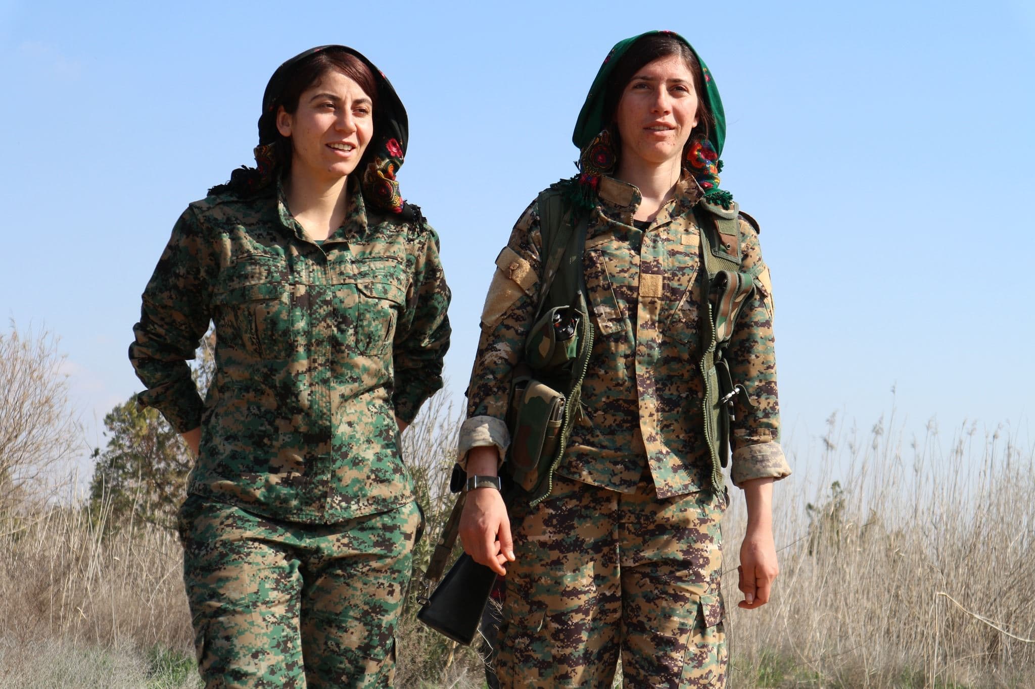File photo of two YPJ fighters. Credit: handout 