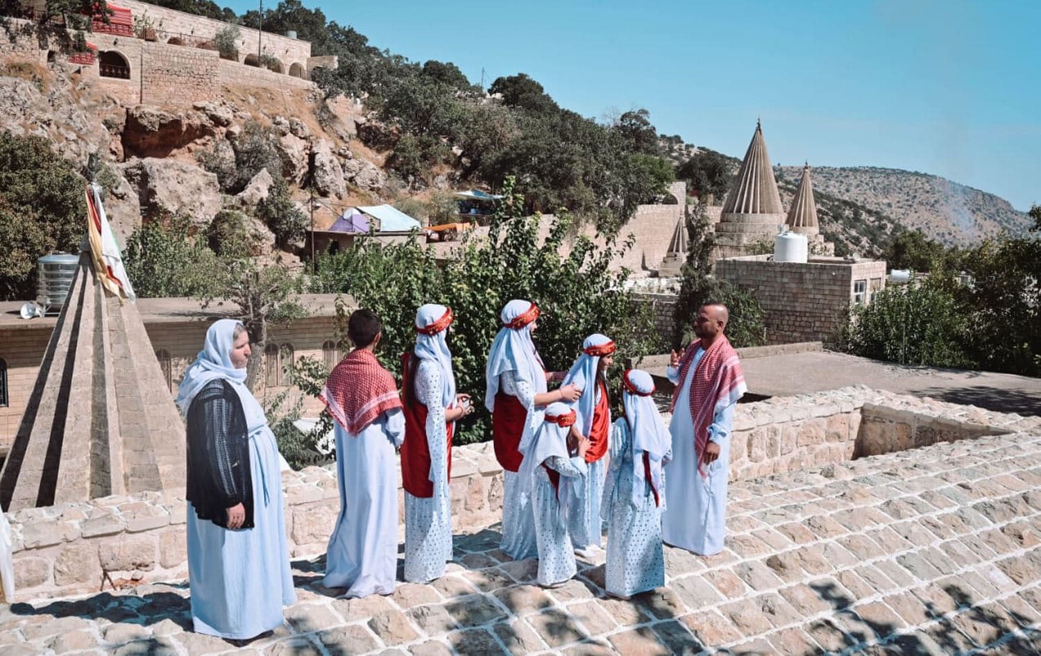 Yazidis celebrating Jama Feast at the holy temple of Lalish on October 6, 2023. Photo: Bilind T. Abdullah/Rudaw