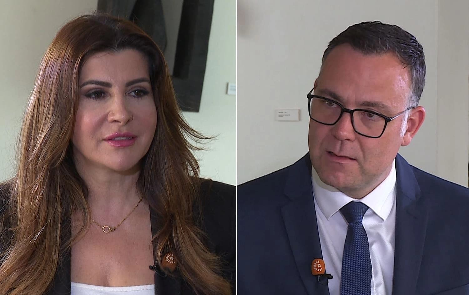 Siegfried Lorek, the Justice Minister of Germany’s Baden-Wurttemberg speaking to Rudaw’s Alla Shally on September 24, 2023. Photo: Screengrab/Rudaw