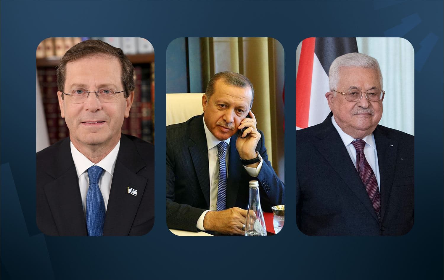 Erdogan bi Ebbas û Herzog re axivî