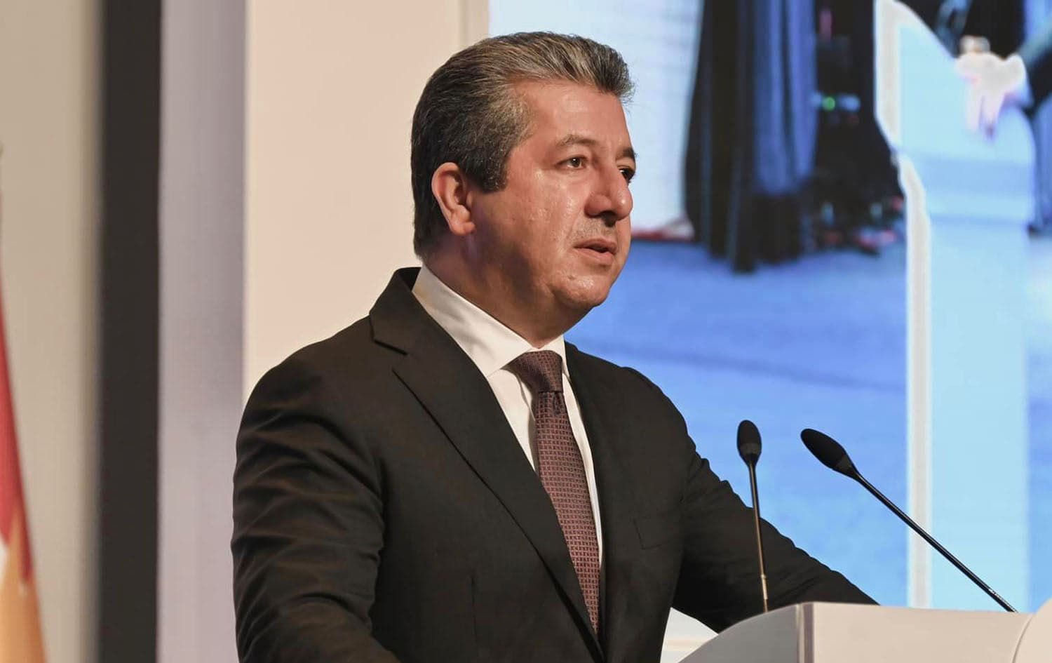 Kurdistan Region Prime Minister Masrour Barzani in Erbil on October 15, 2023.