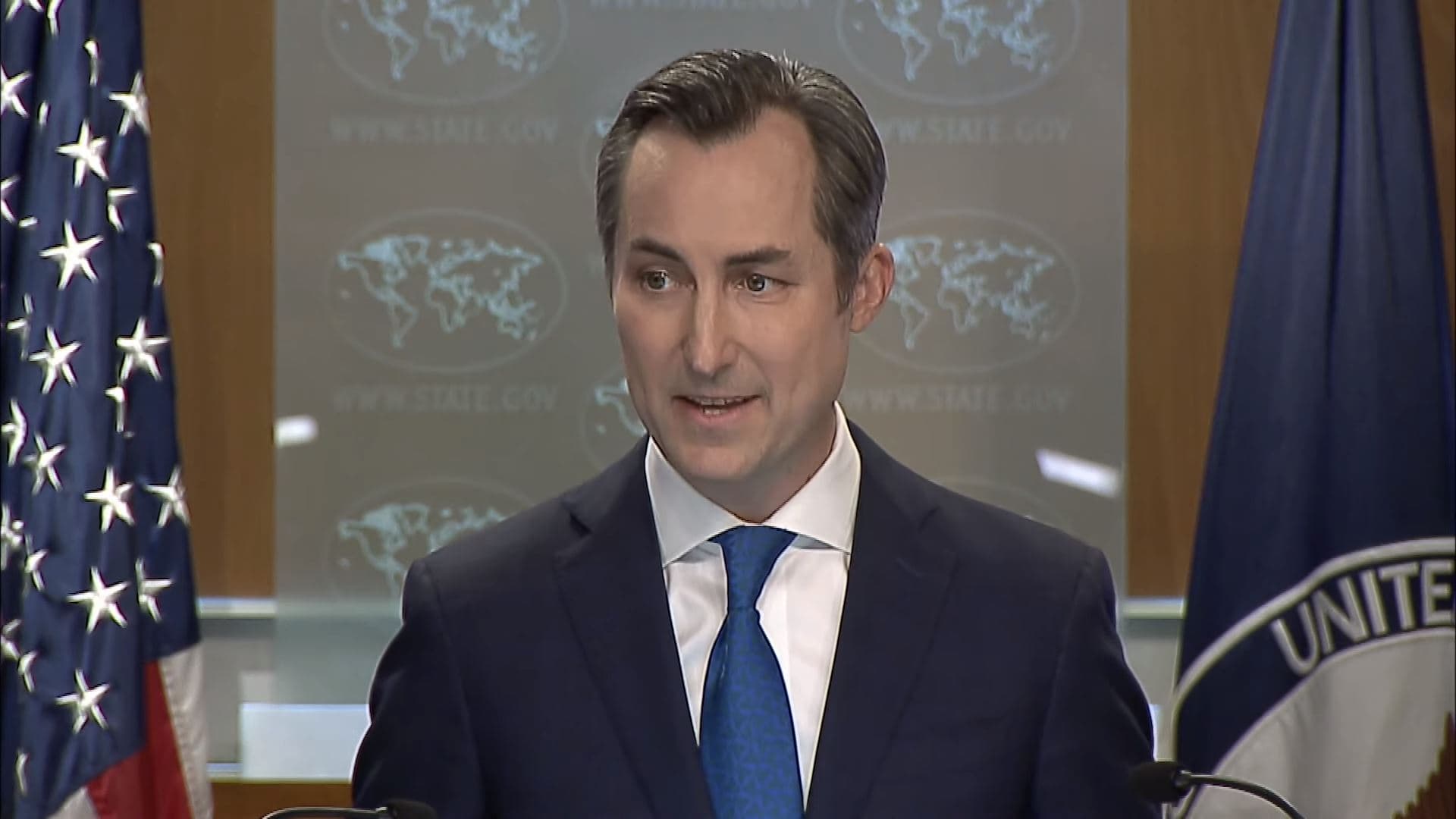 US Department of State Spokesperson Matthew Miller. Photo: US State Department/Screengrab