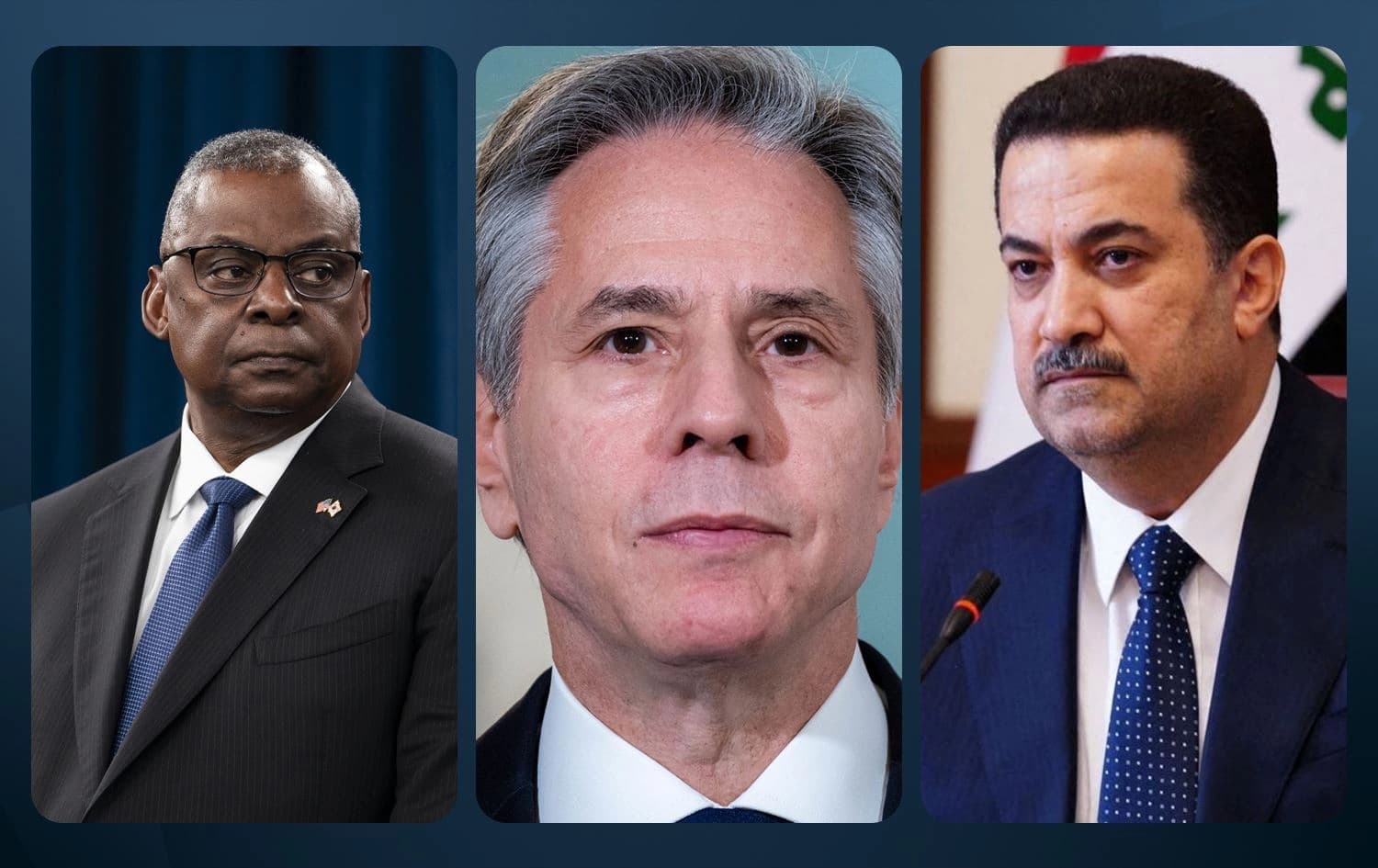 Mihemed Şiya Sûdanî,  Antony Blinken û Lloyd Austin