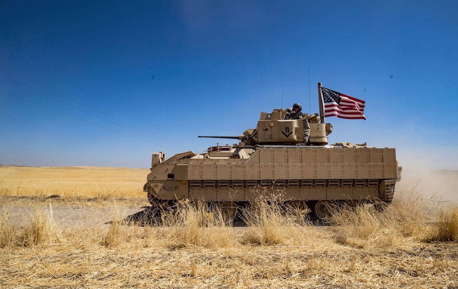 Wesayîteke leşkerî ya Amerîkayê li Rojavayê Kurdistanê / Wêne: AFP - Arşîv