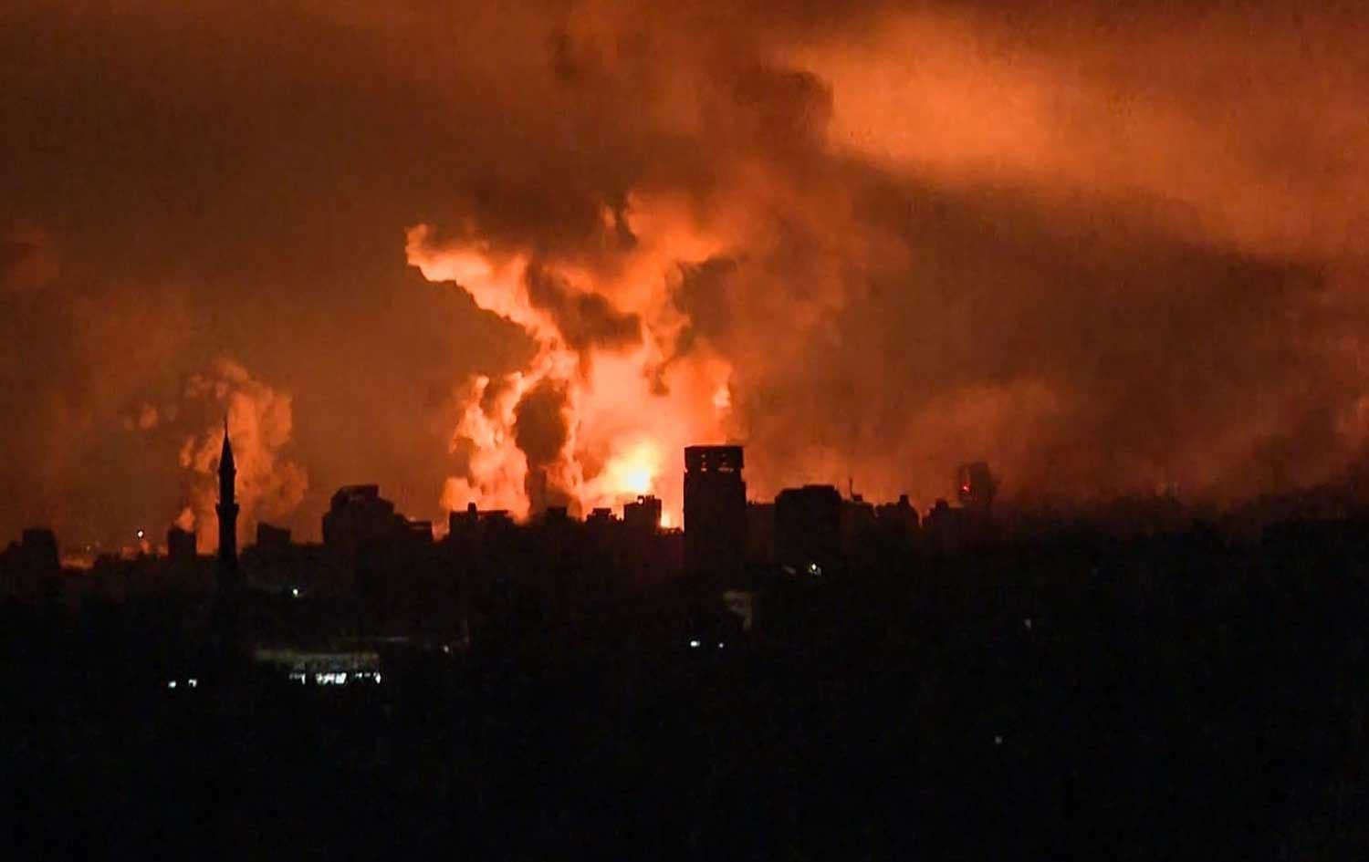 Gazze'deki bombardımandan görüntü