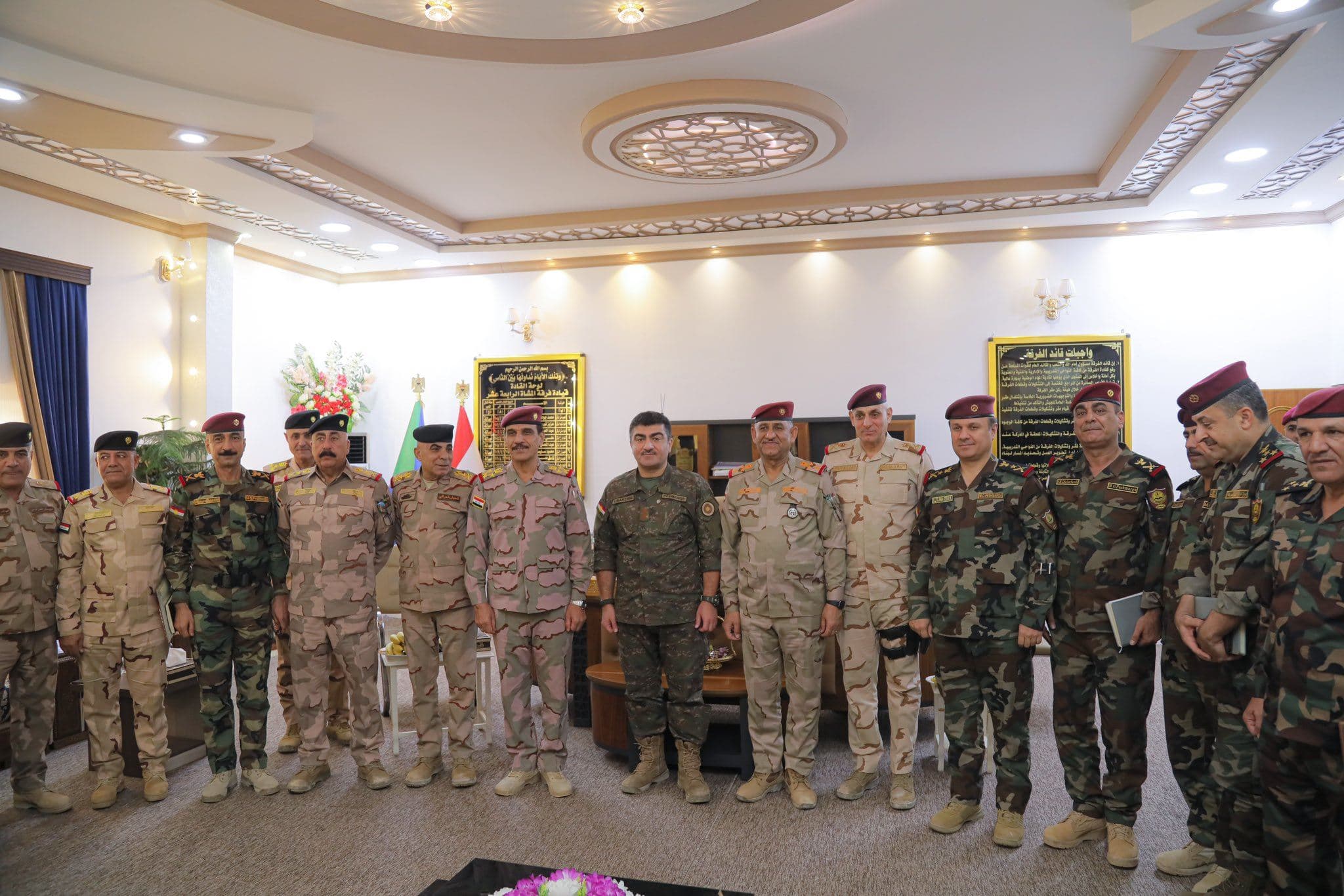 Peshmerga and Iraqi army signed an agreement on military points in Makhmour on November 2, 2023. Photo: Sirwan Barzani/X