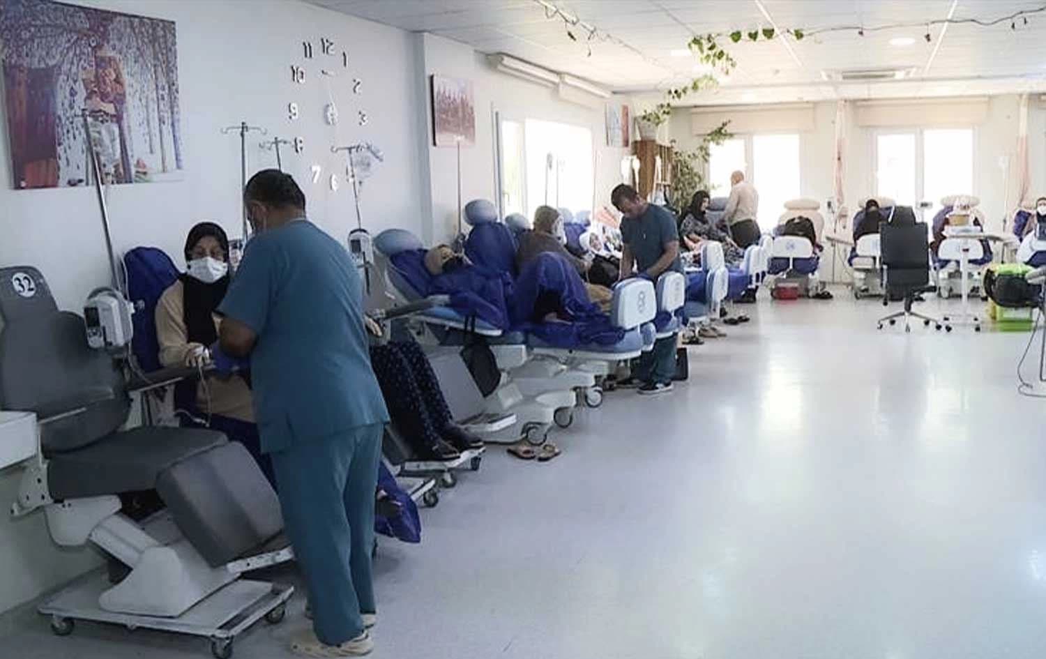 چەند نەخۆشێکی شێرپەنجە لە نەخۆشخانەی هیوا لە سلێمانی