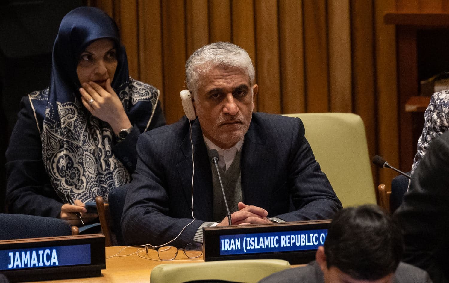 Amir Saeid Iravani, Iran’s permanent representative to the UN. Photo: Yuki Iwamura/AFP.