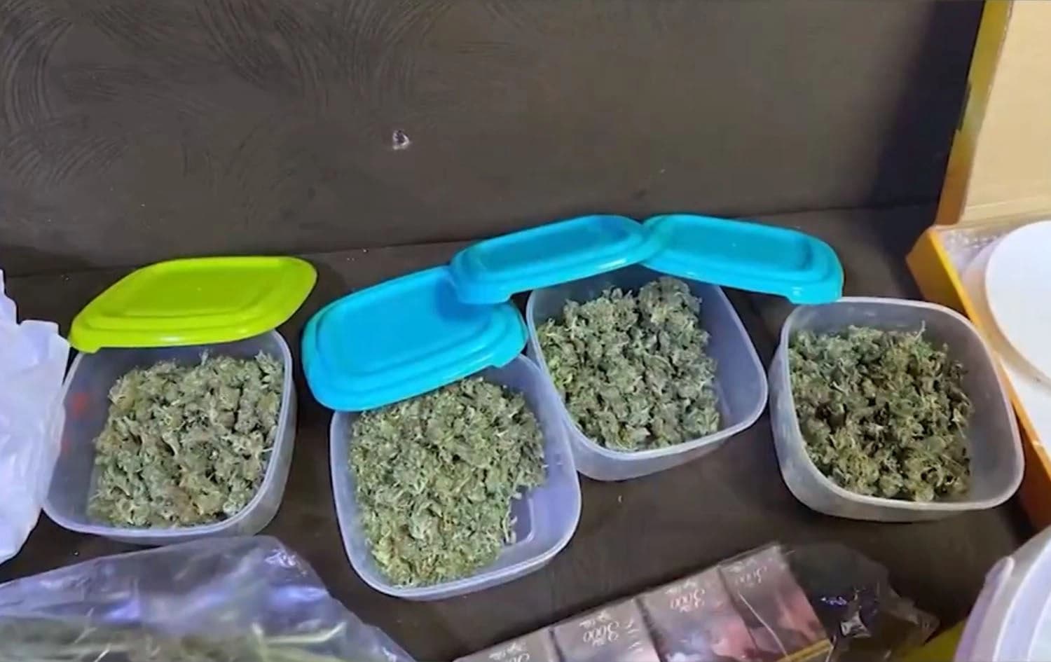 Drugs seized by Sulaimaini security forces (Asayish) on November 12, 2023. Photo: Screengrab/Sulaimani Asayish