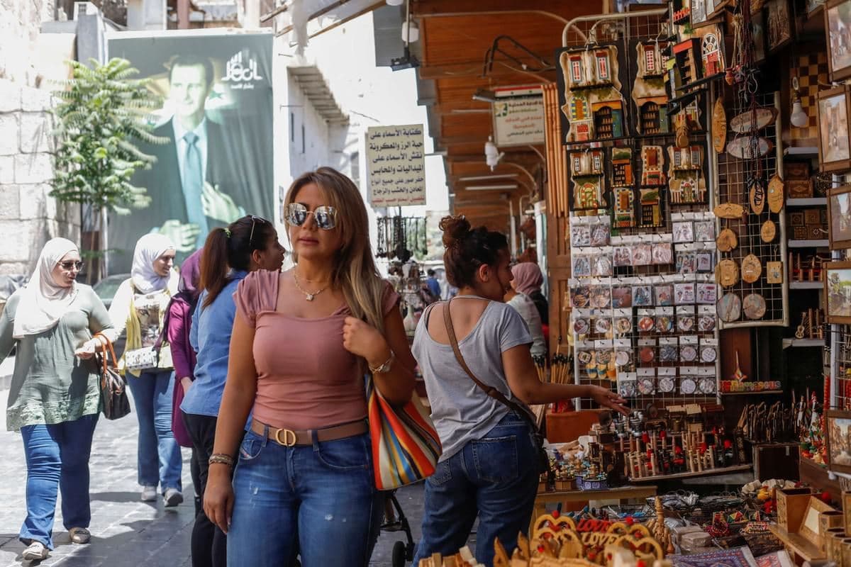 سوق في دمشق 