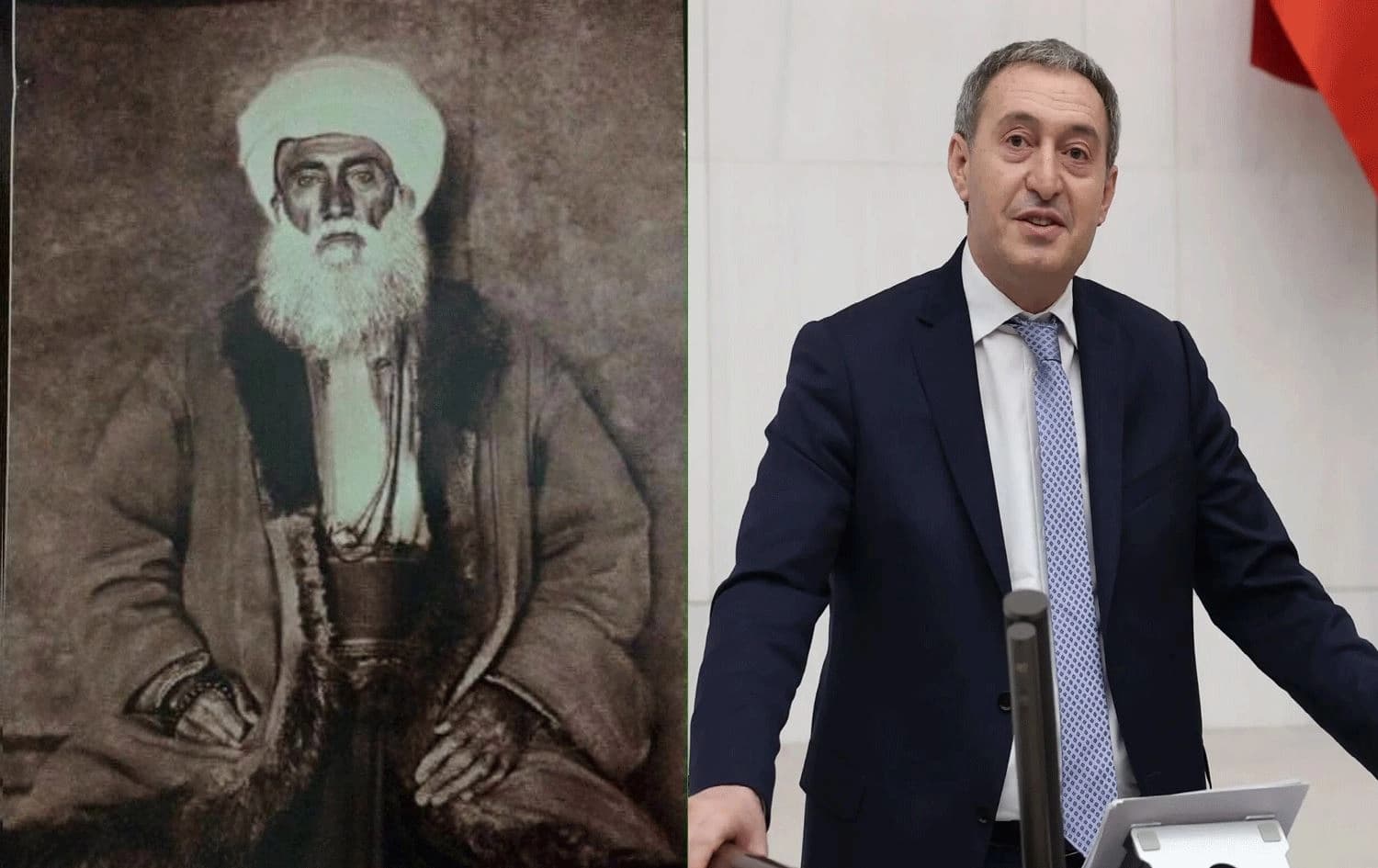 Şêx Seîd û Tuncer Bakirhan / Wêne: Rûdaw Grafîk
