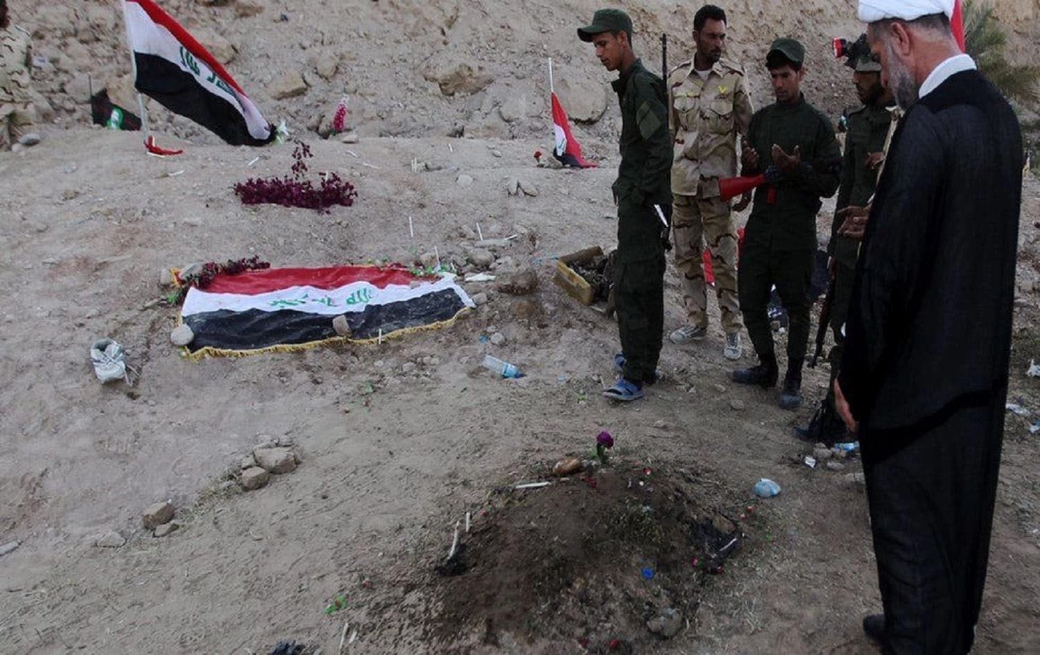 Mass graves were discovered near Camp Speicher the Iraqi forces recaptured the area. File photo: AFP