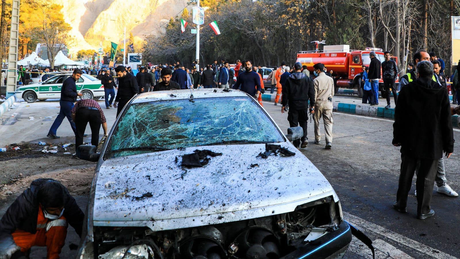 Kirman'daki canlı bomba saldırısı Foto: SKY NEWS