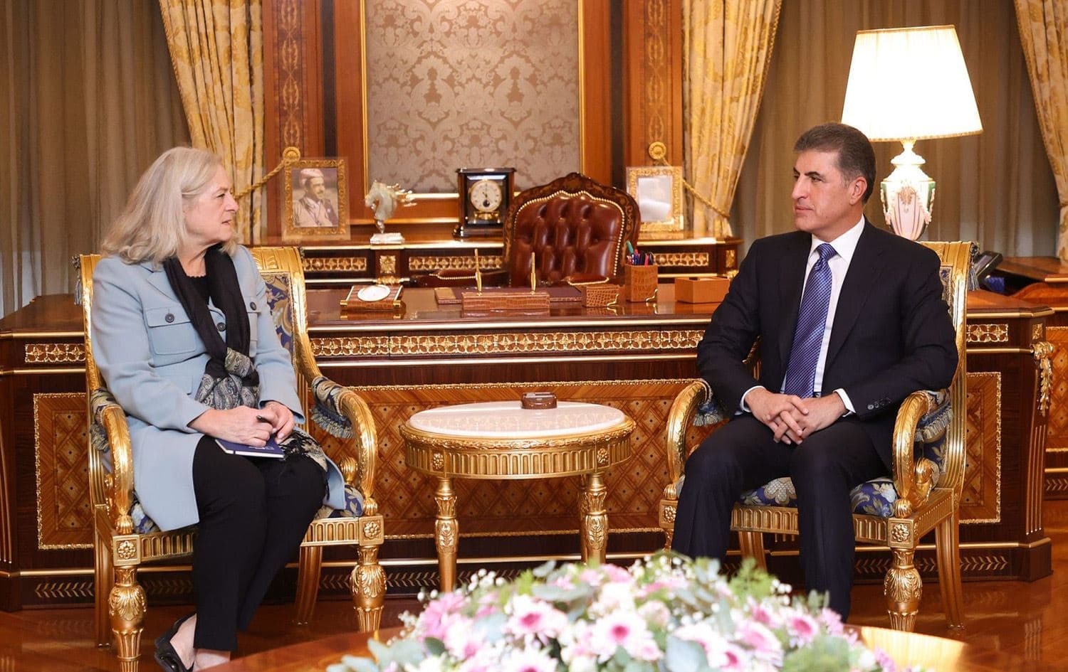 Nêçîrvan Barzanî Balyoza Amerîkayê Alina Romanowski qebûl kir