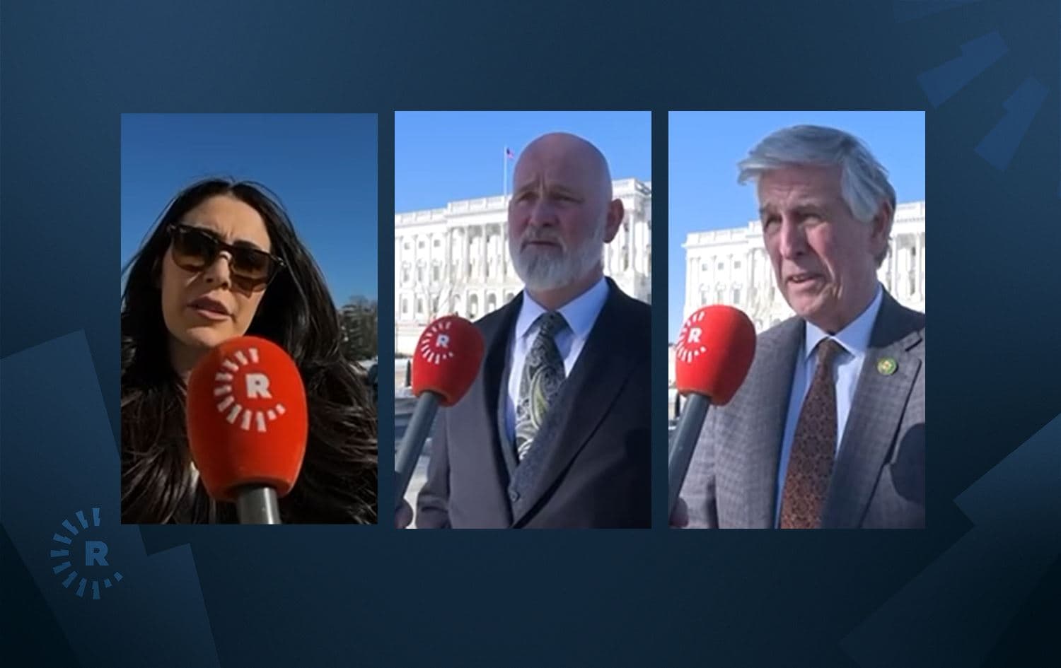 US representatives speak to Rudaw on January 18, 2024. Photos: Rudaw 