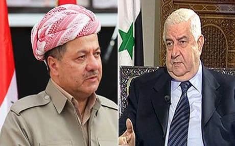 وەلید موعەلیم و مەسعود بارزانی