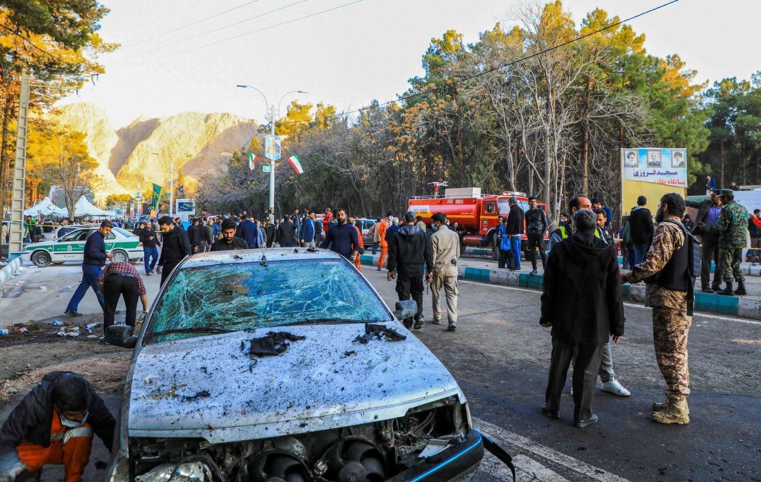 Kirman'daki saldırı sonrası Foto: AFP /ISNA