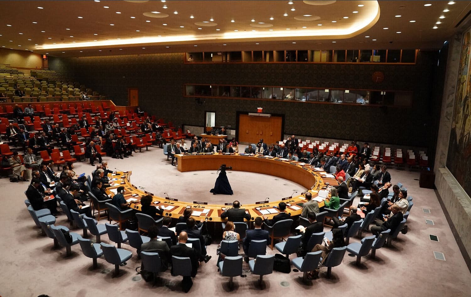 A meeting of the United Nations Security Council on New York City on September 21, 2023. Photo: Bryan R. Smith/AFP