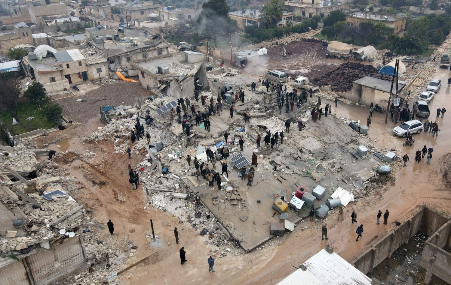 خەڵکی عەفرین بۆ نۆژەنکردنەوەی خانووە رووخاوەکانیان دار زەیتوونەکانیان دەفرۆشن
