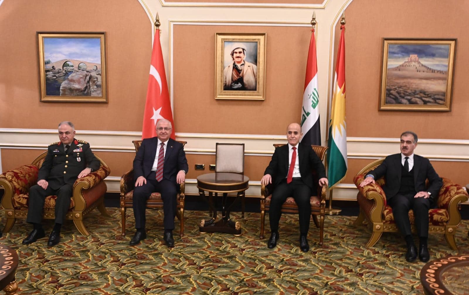 Türkiye Milli Savunma Bakanı Yaşar Güler, Bağdat’taki temaslarının ardından Erbil’e geldi