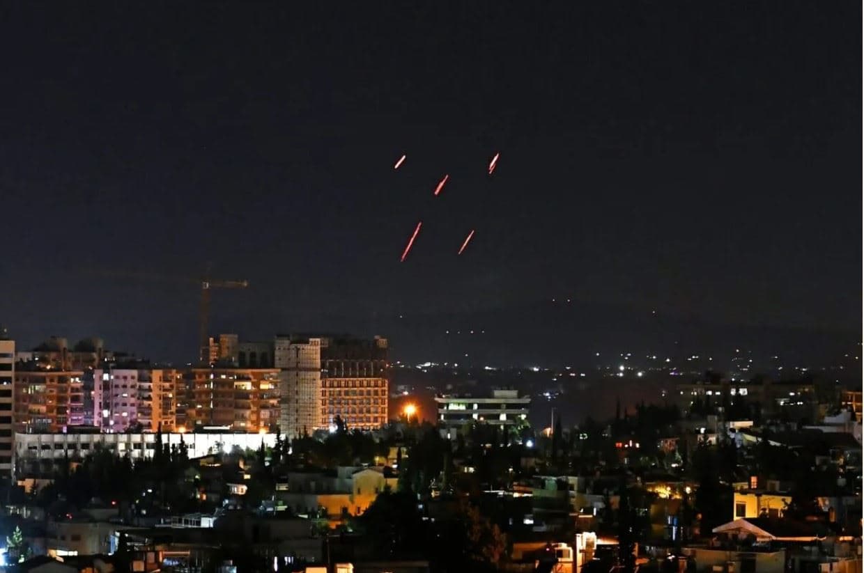 Israeli airstrikes in Damascus. Photo: AFP/file