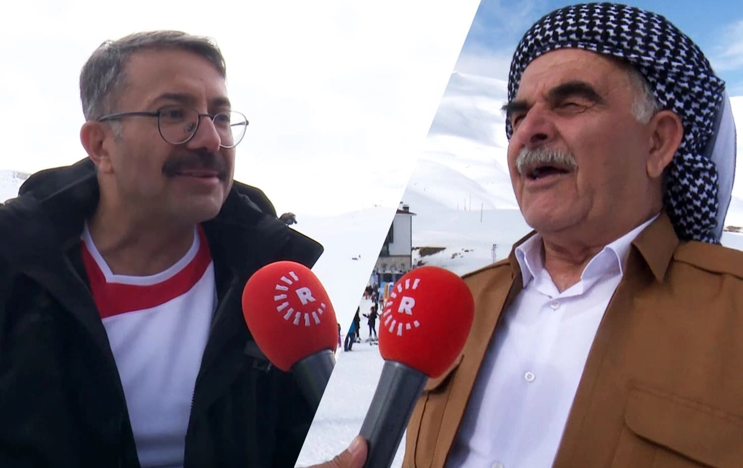 Hakkari Valisi Ali Çelik, Hakkari sakinlerinden Sabri Turan (Rûdaw Grafik)
