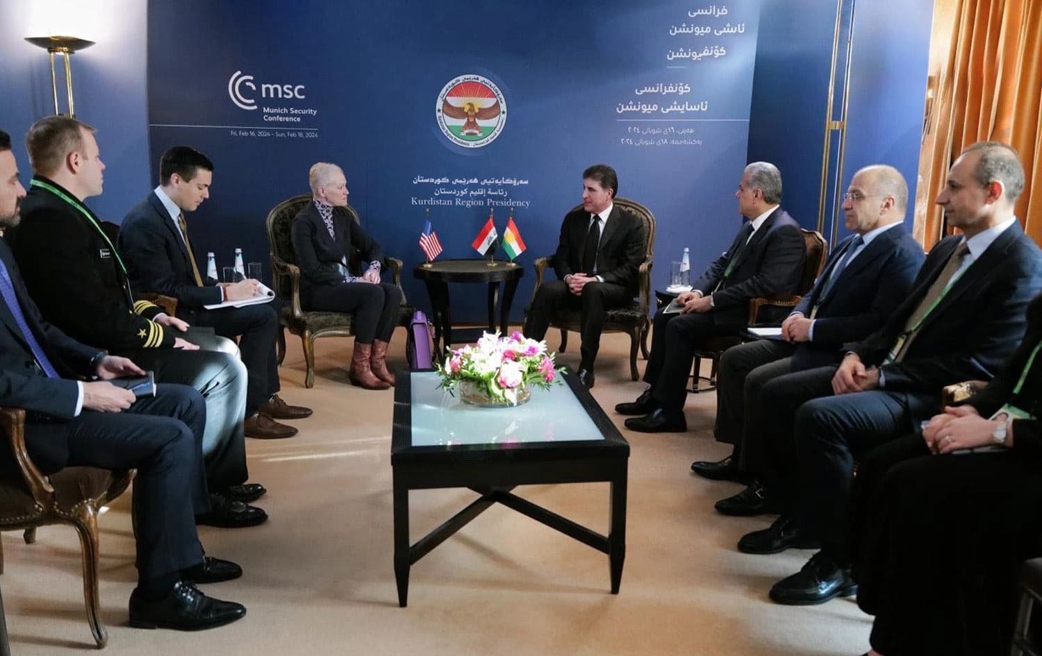 Hevdîtina Nêçîrvan Barzanî û Celeste A. Wallanderê / Wêne: Serokatiya Herêma Kurdistanê