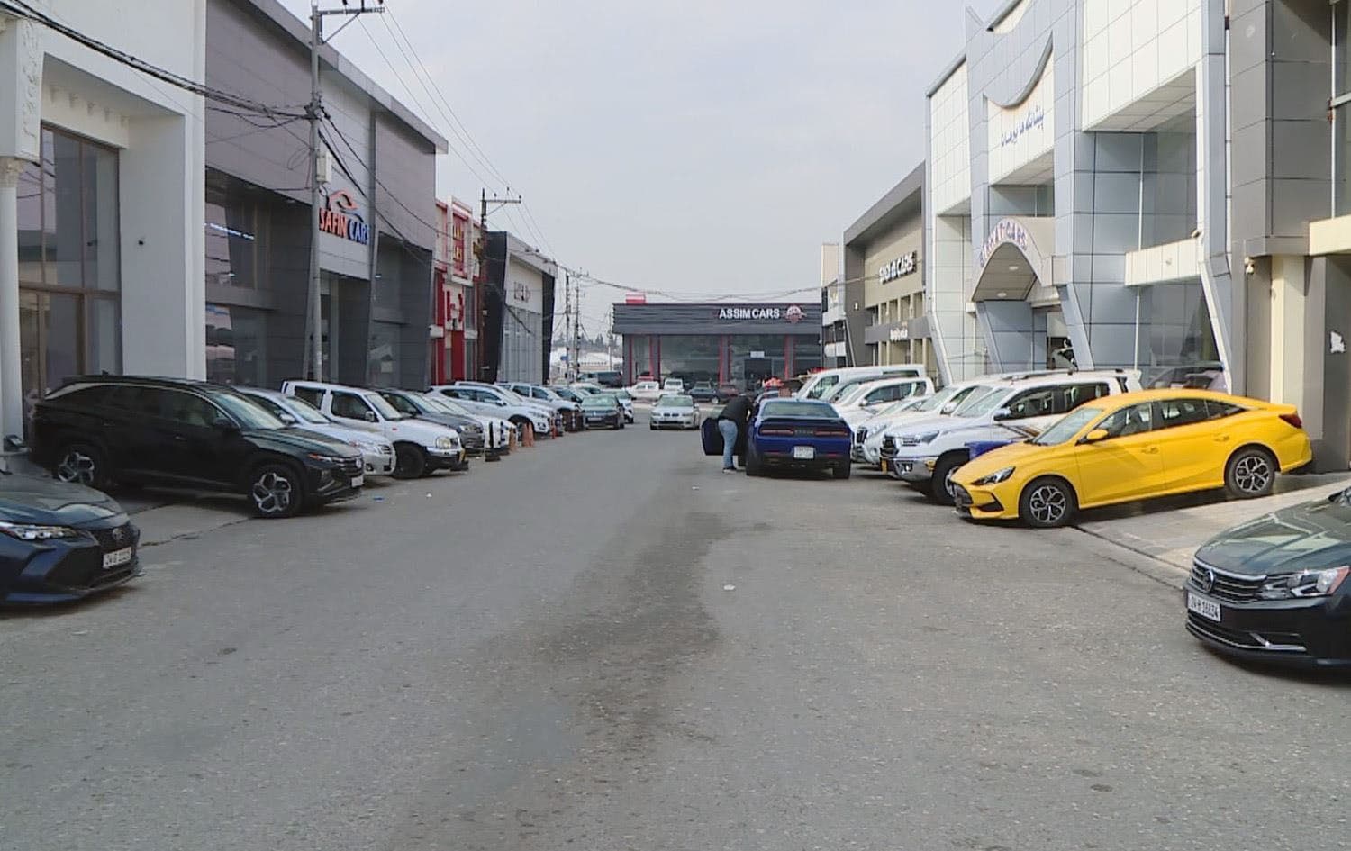 An area of car dealerships in Duhok. Photo: Rudaw
